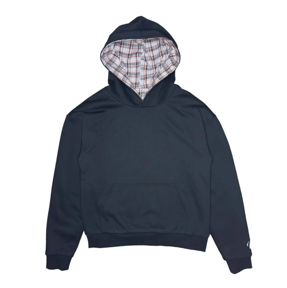2-in-1 Reversible Plaid Hoodie